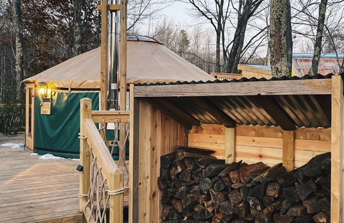 Deerfield House | The Other Yurt at Echo Hill Farm w/Hot Tub Spa