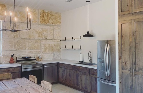 Llano House | The Rock Stack: Ruggedly luxurious 3 bedroom, 3 bathroom on the Llano River