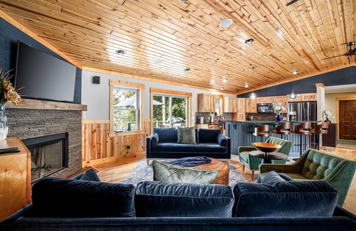 Interlochen House | The Timber Shore @ Interlochen | Private Lakefront | Hot Tub | Game Room | 12 Forested Acres