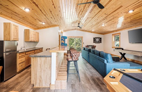 Interlochen House | The Timber Shore @ Interlochen | Private Lakefront | Hot Tub | Game Room | 12 Forested Acres