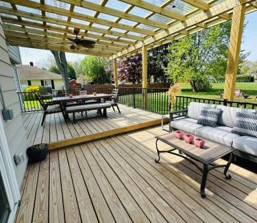 Yardville-Groveville House | The Trenton Two 2BR Peaceful Oasis with Patio