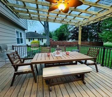 Yardville-Groveville House | The Trenton Two 2BR Peaceful Oasis with Patio