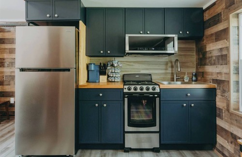 Paradise Apartment | This newly renovated studio apartment is located off of Lincoln Highway in Paradise, making it an extremely central location for Lancaster County attractions. The unique decor and architecture gives it a one of a kind vibe.