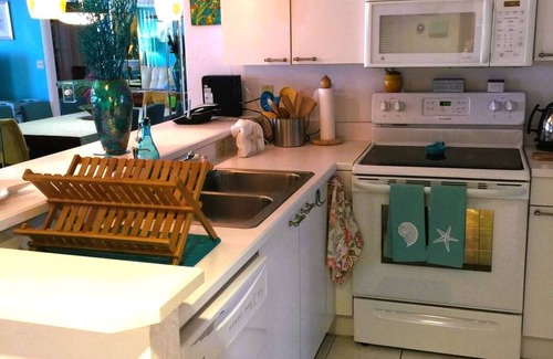 Ponce Inlet Condo | This stunning oceanfront 2BR condo in peaceful Ponce Inlet offers breathtaking beach views. Relax on the wraparound balcony with your morning coffee as pelicans glide by and dolphins surface in the waves below.