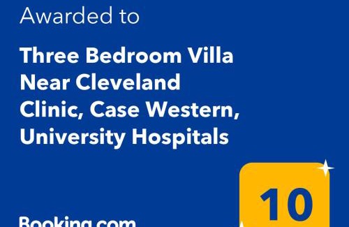 South Euclid Villa | Three Bedroom Villa Near Cleveland Clinic, Case Western, University Hospitals