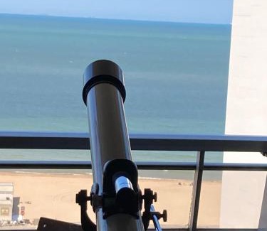Ostend City Centre Apartment | TINY APT w/balcony and SEAVIEW, even out of your bed !