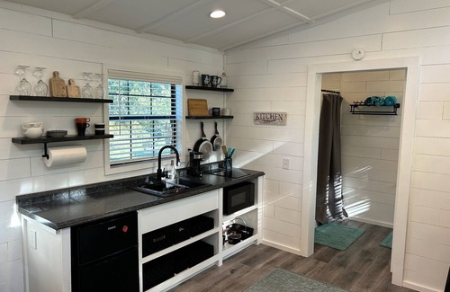 Ardmore House | Tiny House for two nestled under massive oaks in Southern Oklahoma.