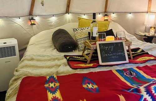 Trenton Resort | Tipi Among the Trees Couples Glamping Retreat with Jacuzzi