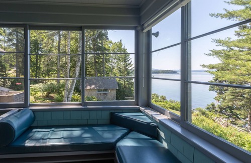 Sorrento House | Tootin Hill - Shorefront Mt. Desert view with dock
