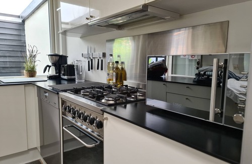 Naesby Condo | Townhouse with wooden terrace