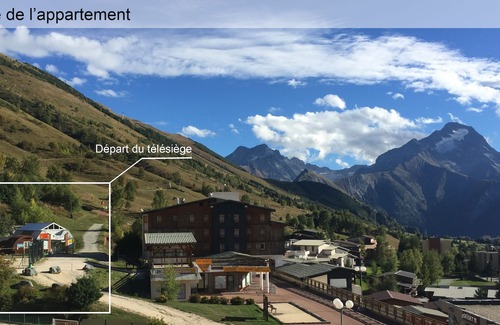 Mont-de-Lans Apartment | TRACK FOOT, 4/5 PERS, BALCONY, STUNNING VIEW