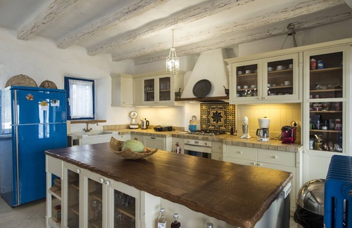 Parikia Villa | Traditional Cycladic style, waterfront Villa with unique pool and sunset view