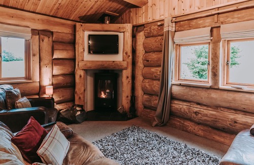 Ulverston Cabin | Traditional Log Cabin Stunning Rural Views And Tranquillity