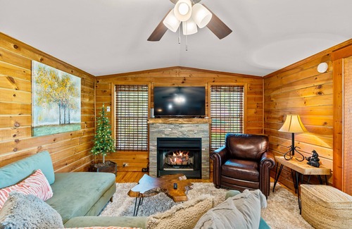 Lake Lure Cabin | Trails Inn - Dog Friendly, Hot Tub, Fire Pit, Sleeps 6