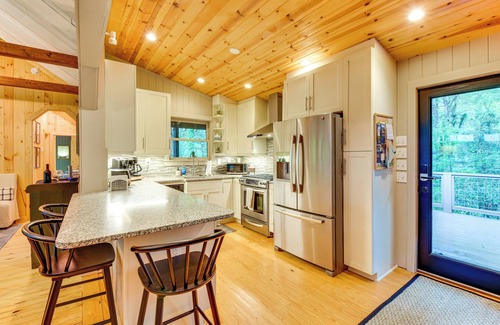 Mirror Lake Cottage | Tranquil Highlands Cottage With Fire Pit & Stream!