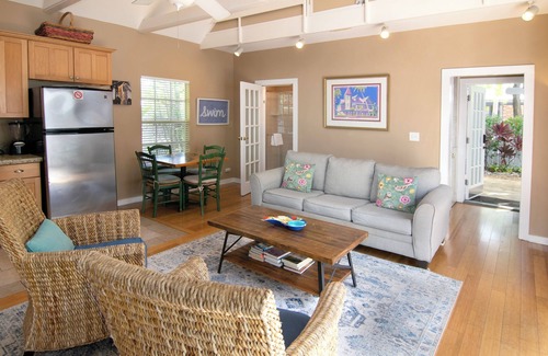 Old Town Cottage | Tropical Village: The Southern Cross - Quiet & gated. Pool/Porch/Pet friendly