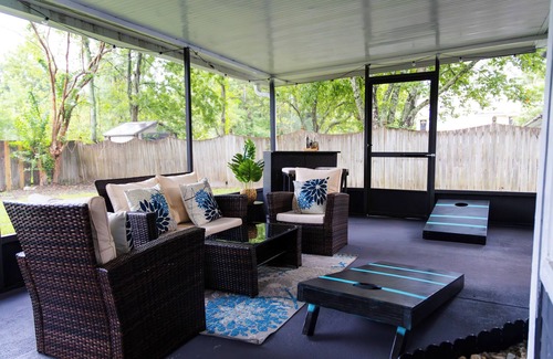 Tallahassee House | Tucked away in a quiet, cozy neighborhood, our home offers a peaceful retreat.