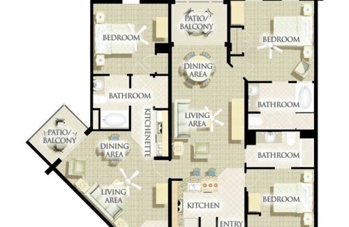 Paradise Island Resort | Two- Bedroom Lockoff Villa