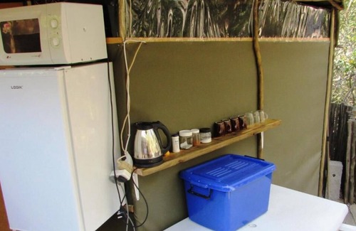 Thorny Bush Game Reserve Cabin | Two Bedroomed Bush-tent on the Klaserie River, with free lion / hyena sounds.