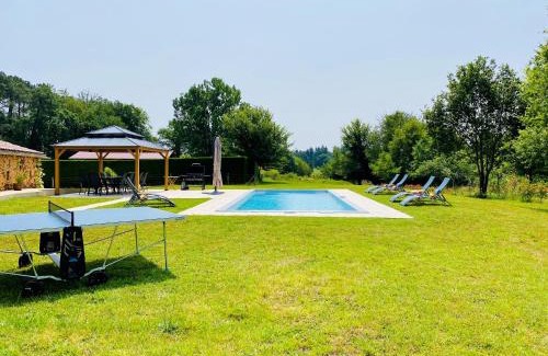 Capdrot House | Two Holiday Homes with 6 Bedrooms, Air Con & Private Heated 10x4M Salt Water Pool - 40 Mins from Bergerac