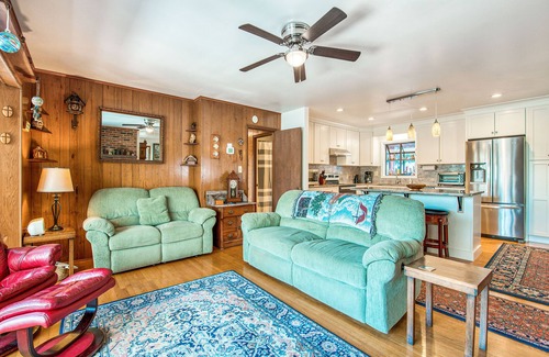 Lake Junaluska House | Two-story lakefront home with lake views, wood fireplace, shared outdoor pool