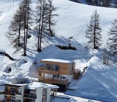 Les Claux Ski Chalet | Un Écrin de Sérénité Face aux Montagne chalet nathalya