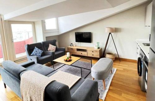 Gumussuyu Mahallesi Apartment | Unbeatable View, Cozy Penthouse with Terrace in Taksim Square