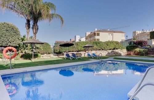 Manilva Apartment | Unique accommodation with a private pool, sea view, terrace, 300m to Aldea Beach