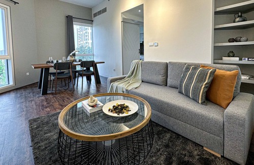 Barsha Heights Apartment | Unique Curvy Retreat, Perfect For Romantic Getaway