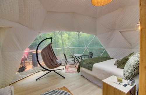 Sparta Apartment | Unique Dome Home with Deck in Smoky Mountains