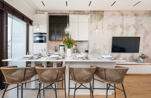 Orlinki Apartment | Unique interiors in a modern seaside marina