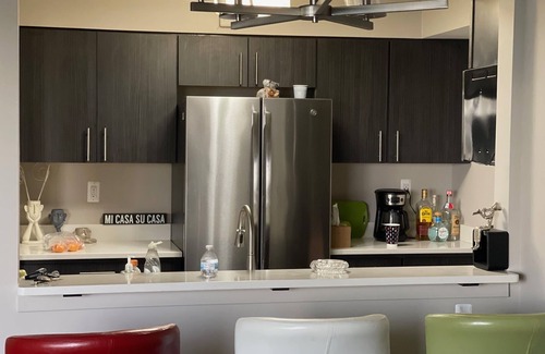 Detroit Apartment | Updated riverfront apartment with balcony and wonderful view of the river.