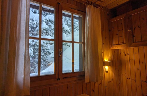 Riederalp Ski Chalet | Upper floor of cozy chalet with big balcony & stunning views