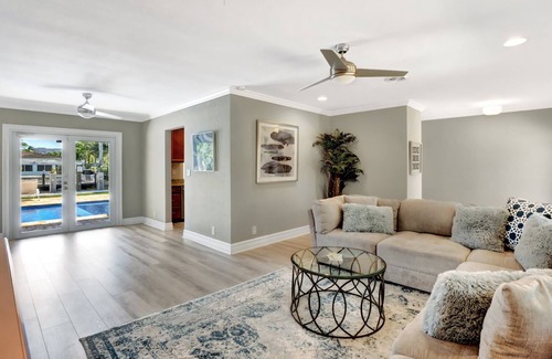 Pompano Isles House | Upscale, luxurious WATERFRONT pool home.