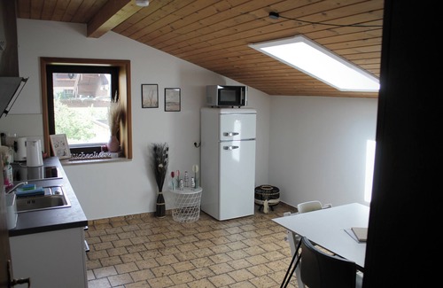 Staudach-Egerndach Apartment | Vacation apartment Bergliebe, 90 m² for 2-4 persons, eat-in kitchen, bedroom, bathroom/WC, WLAN