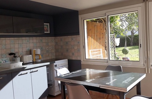 Ploufragan Apartment | Vacation home 8 km from the sea with enclosed garden, south-facing terrace, bicycle shed