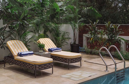 Vagator Villa | Vagator, modern architecture 3BHK private swimming pool villa in gated community