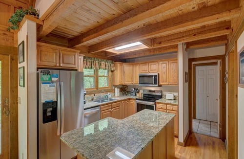 Banner Elk Cabin | Valley Creek Cabin- Mountain Cabin, Waterfront (by Creek and Waterfall), Pet Friendly, Two King B.