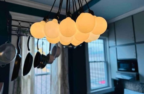 North Buffalo Apartment | Vaulted Loft in Historic Bank on Hertel King Bed + walk to shops