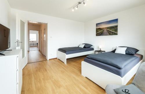 Remscheid Apartment | VAZ Apartments Freiheit 1 für Monteure und Fachkräfte, Küche, Balkon, TV, WLAN, Parkplatz, Autobahnähe