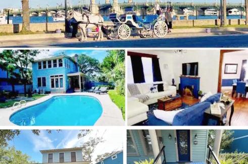 St. Augustine House | Victorian Pool Home l Historic District l Downtown