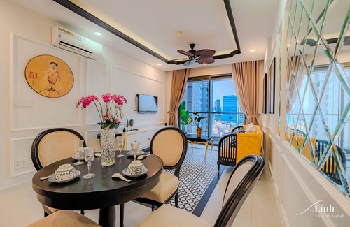 District 4 Apartment | Vietnamese Indochine Apartment 2BRs - 5 minutes drive to the heart of Saigon