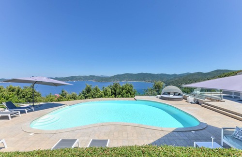 Marciana Marina Villa | Villa 'Alessia' with Sea View, Wi-Fi and Air Conditioning