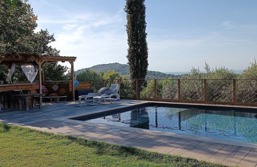 Simiane-Collongue Villa | Villa Avec vue Panoramique et Piscine en Campagne