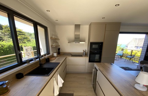 Sables-d'Or-les-Pins Villa | Villa-Cabane 6 pers. - Magnificent sea view - beach within walking distance