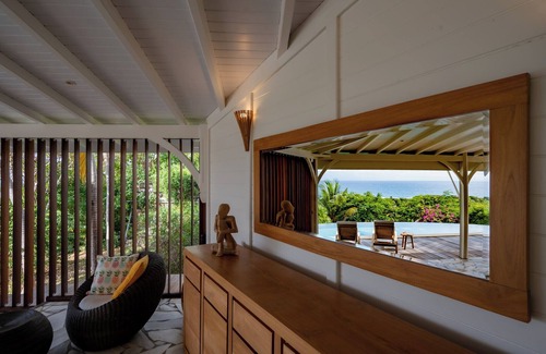 Grand-Bourg Villa | Villa Calico peaceful haven with an infinity pool and sea view close to beaches