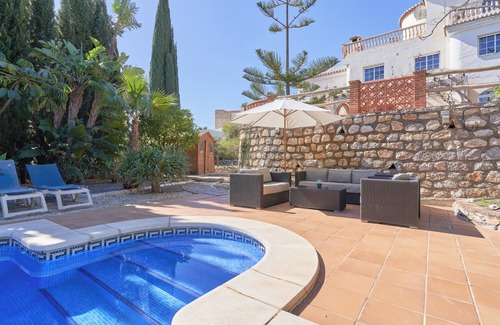 Salobrena Villa | Villa 'Casa Alba' with Sea and Mountain View, Pool, Garden & Wi-Fi