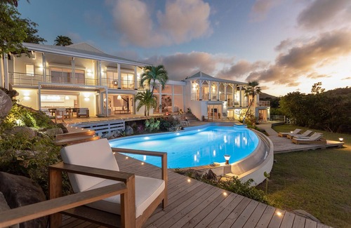 Anse Marcel Villa | Villa Caye Blanche, 7 bdrms, spectacular view!