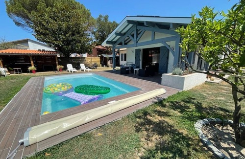 Labenne House | Villa close to the beach with swimming pool, pergola, 3 bedrooms for 6 holidaymakers.