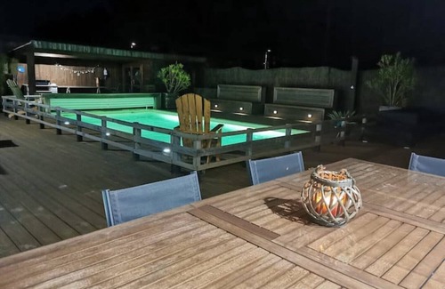 Mimizan-Plage Villa | Villa Contemporaine Avec Jacuzzi et Piscine, Dans Jolie Résidence Boisé des Pins